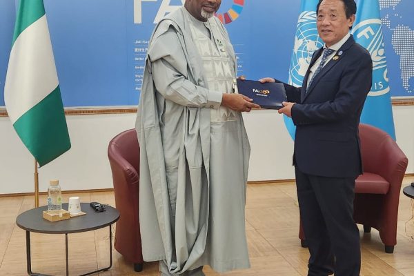 FEDERAL GOVERNMENT SAYS IT IS INSPIRED BY SUPPORT FROM FAO TO FURTHER PURSUE FOOD SECURITY AND RURAL DEVELOPMENT